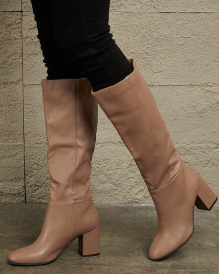 East Lion Corp Block Heel Knee High Boots