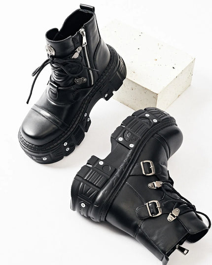 Lace Up Platform Boots