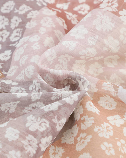 Floral Buttoned Front Slit Skirt 