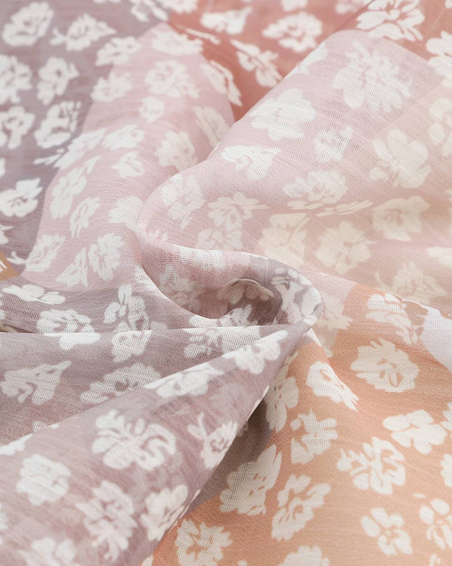 Floral Buttoned Front Slit Skirt 