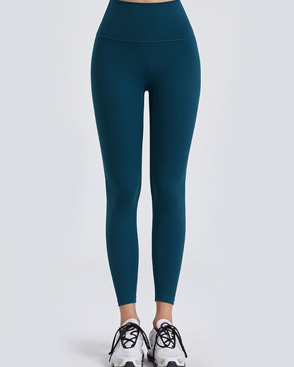 Wide Waistband Sports Leggings Teal