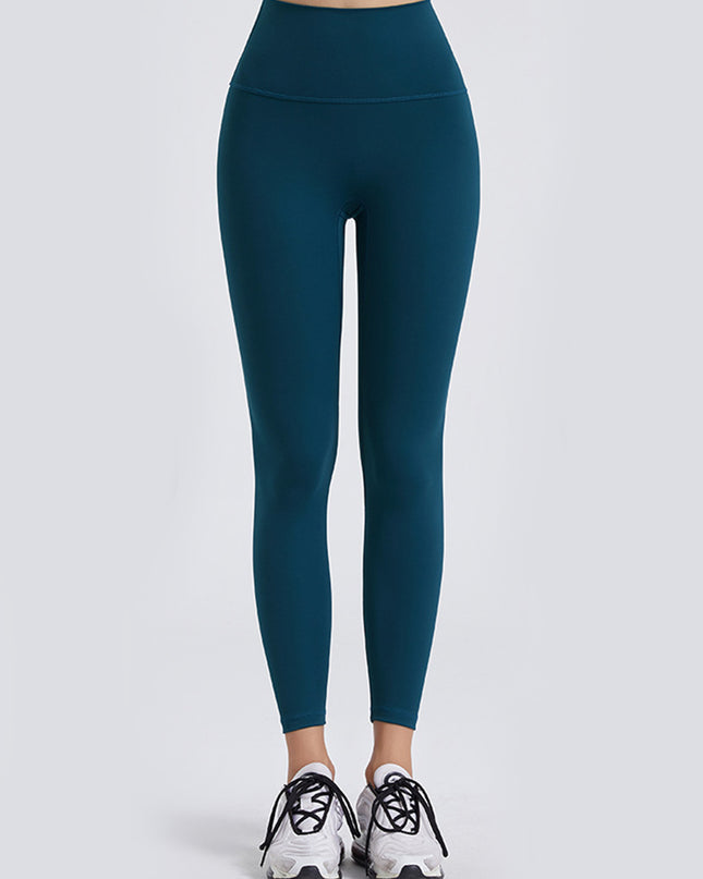 Wide Waistband Sports Leggings Teal