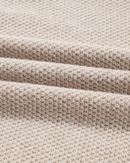 Color Block Knit Striped Sleeve Detail Casual Sweater