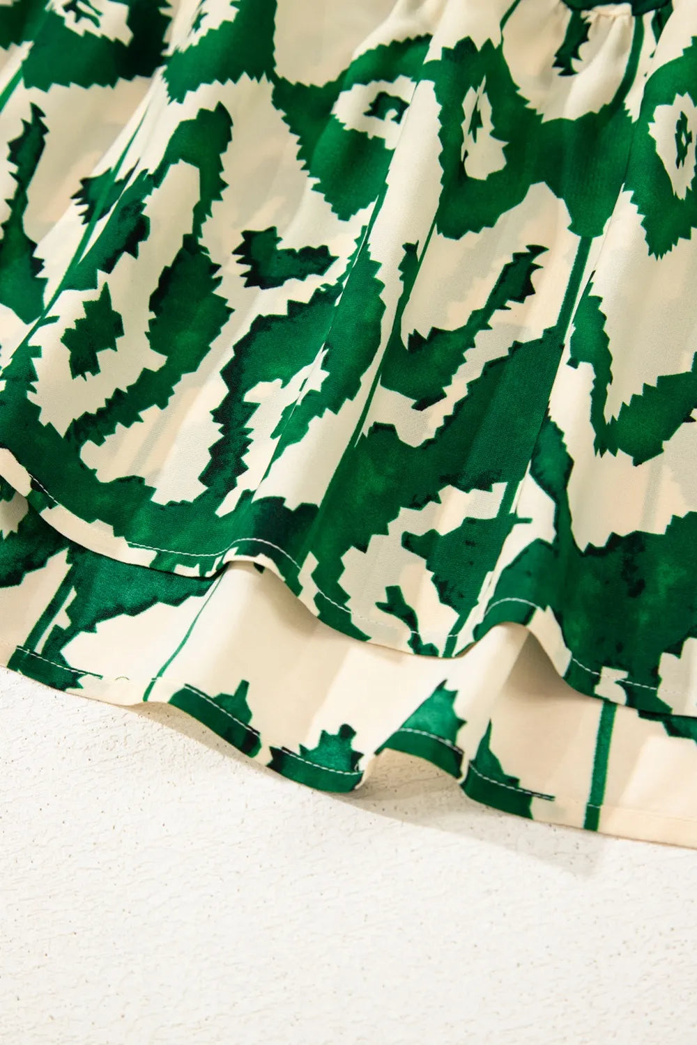 Western Aztec Shirred A-line Sleeveless Maxi Dress