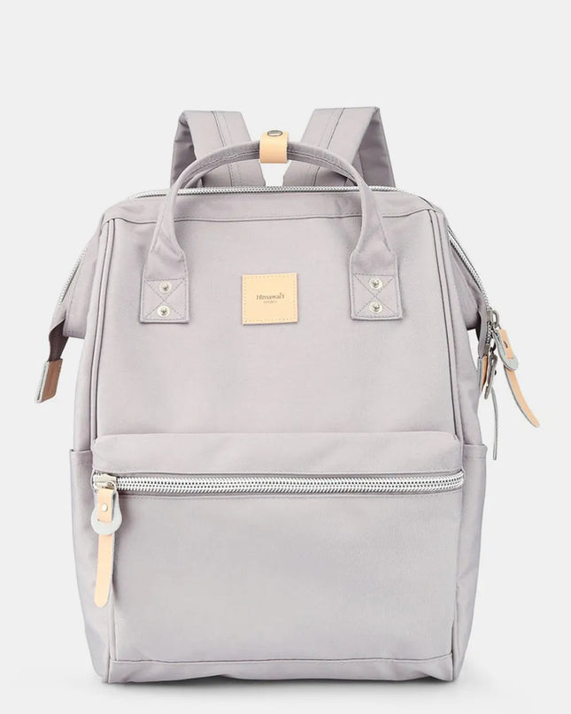 Himawari Water Resistant Canvas Backpack Bag with Side Pockets Light Lavender One Size