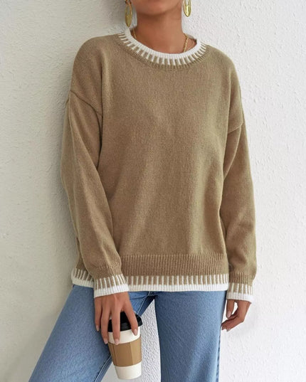 Relaxed Fit Long Sleeve Sweater