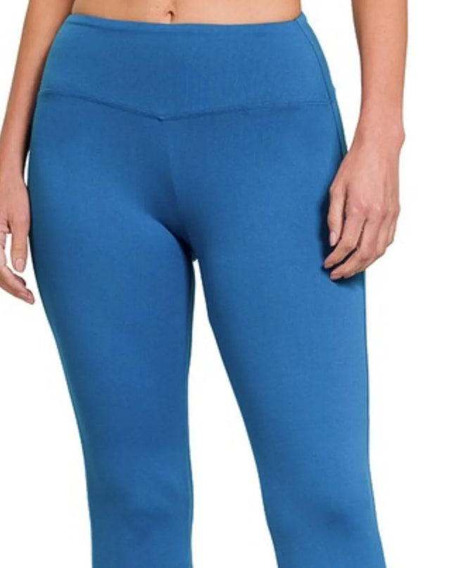 Zenana Buttery Soft Flare Leg High Waist Yoga Pants