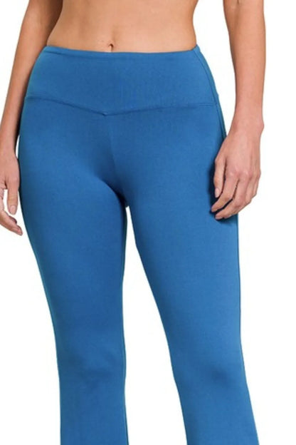Zenana Buttery Soft Flare Leg High Waist Yoga Pants
