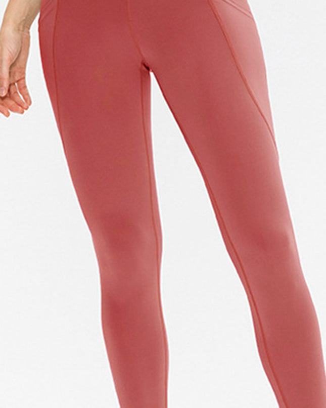 Slim Fit Long Active Leggings with Pockets