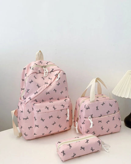 Bow Print 3-Piece Bag Set 