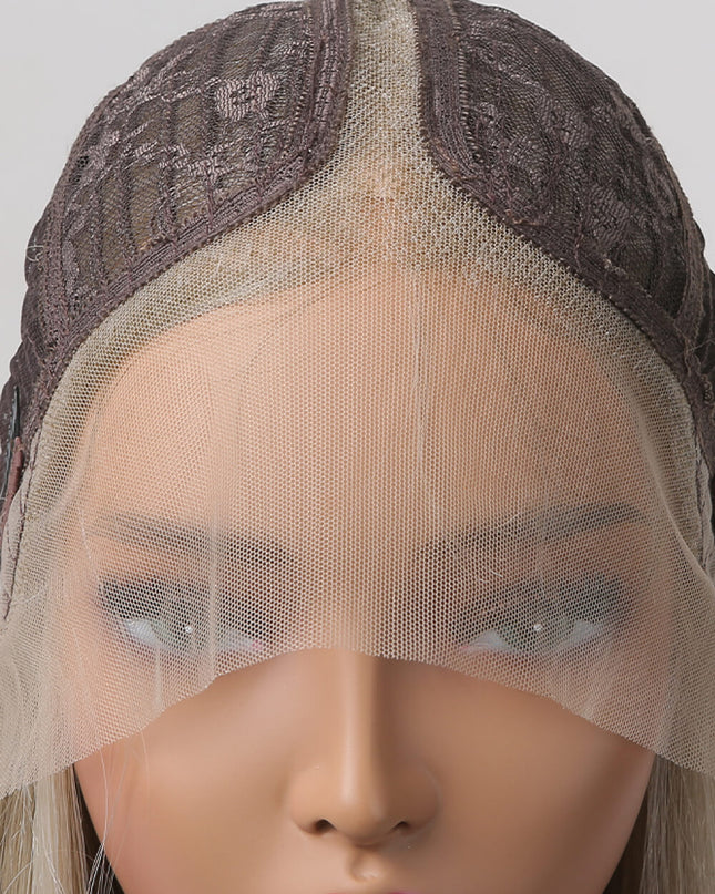 13*2" Lace Front Wigs Synthetic Long Straight 27" 150% Density 