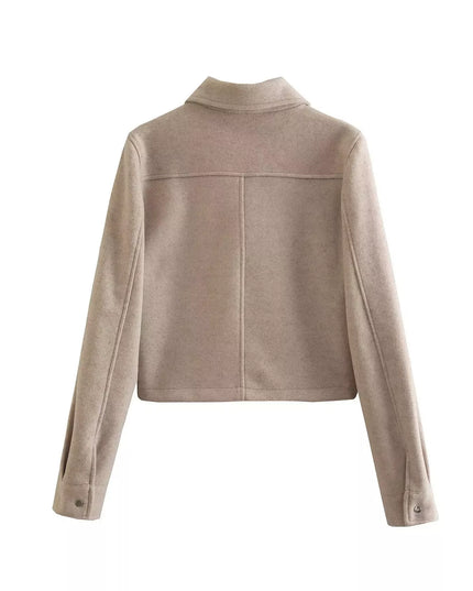 Snap Down Long Sleeve Jacket