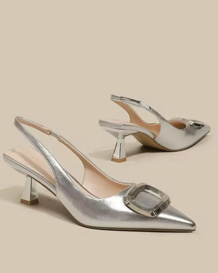Slingback Pointed Toe Pumps 