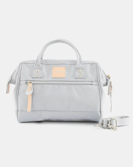 Himawari Waterproof Canvas Removable Strap Handbag Light Blue One Size