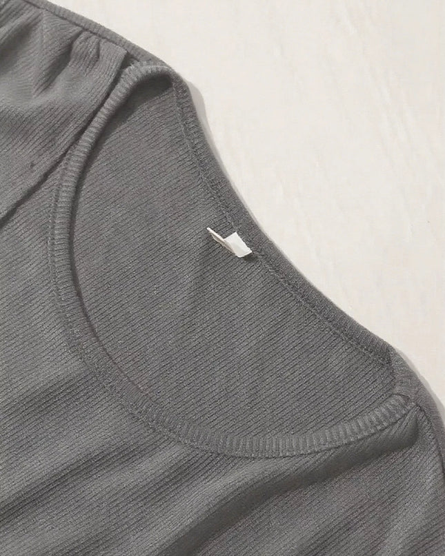 Side Tie Round Neck Tank and Pants Set