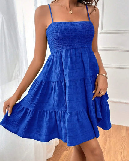 Smocked Tiered Cami Dress