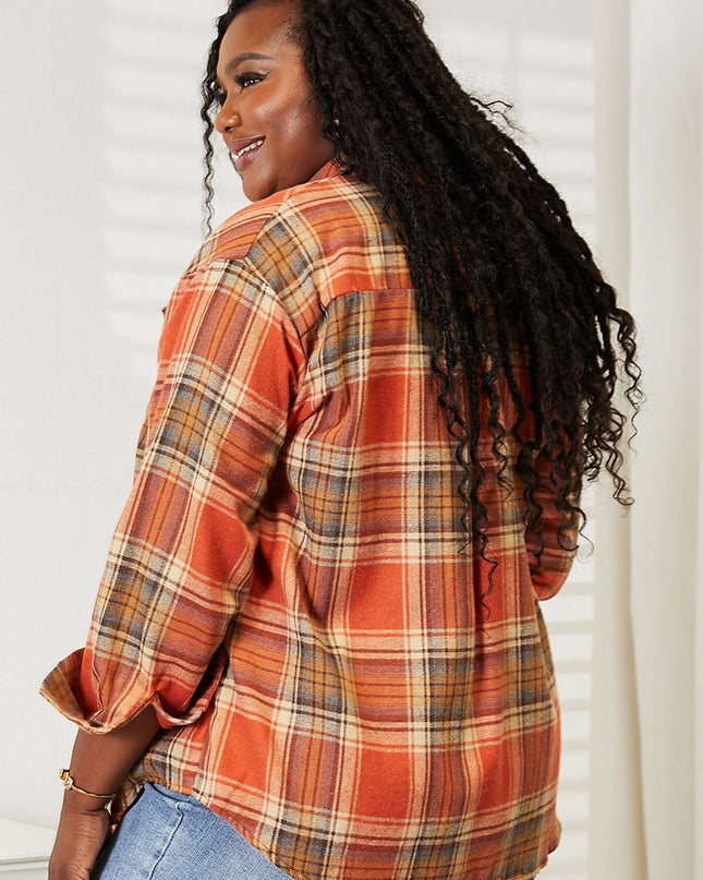 Mandy Plaid Dropped Shoulder Shirt