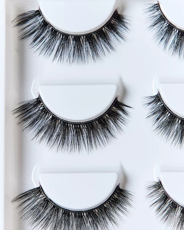 SO PINK BEAUTY Faux Mink Eyelashes 5 Pairs 