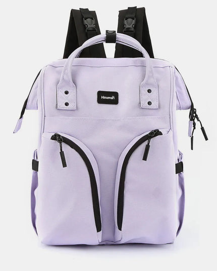 Himawari Waterproof Backpack Bag with Multilayer Pockets Lavender One Size
