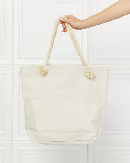 Justin Taylor Picnic Date Tassel Tote Bag
