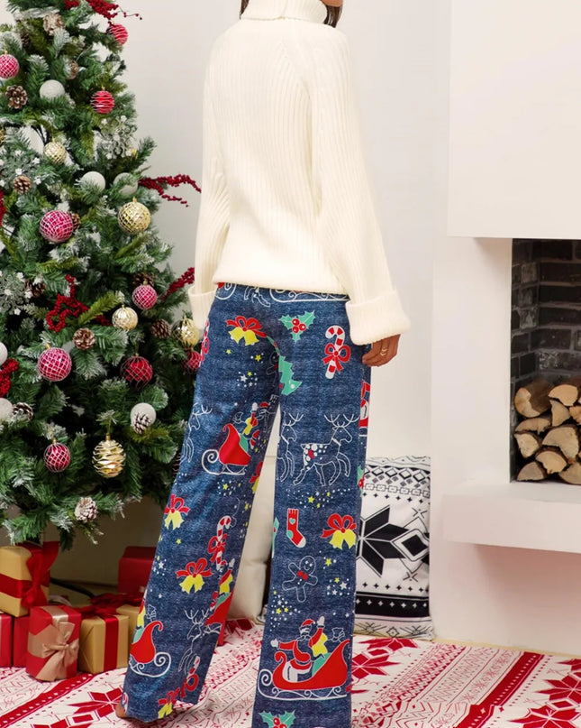 Christmas Straight Leg Pants