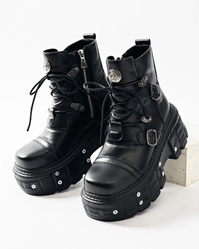 Lace Up Platform Boots