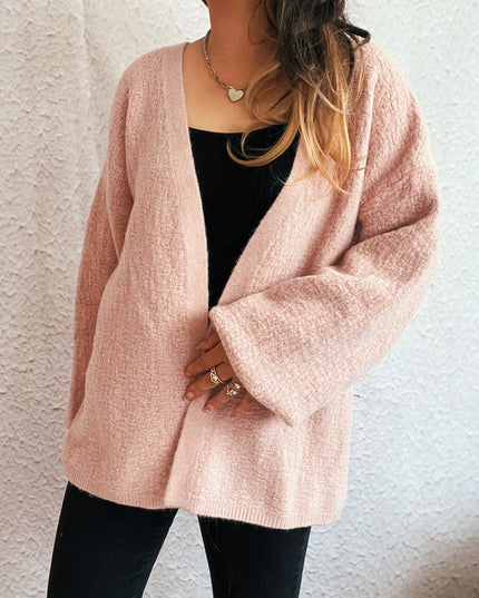 Open Front Long Sleeve Cardigan