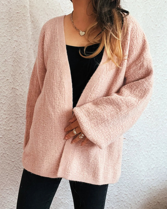 Open Front Long Sleeve Cardigan