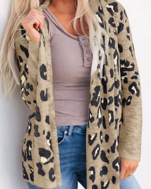 Printed Long Sleeve Cardigan