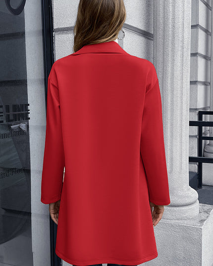 Ivy Lane Lapel Collar Long Sleeve Blazer