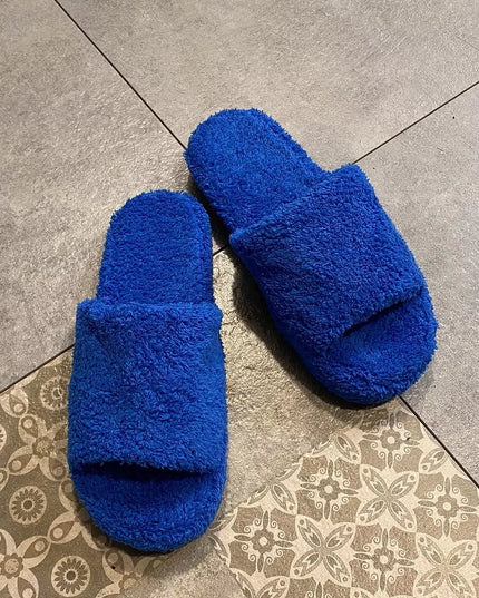 Open Toe Platform Slippers