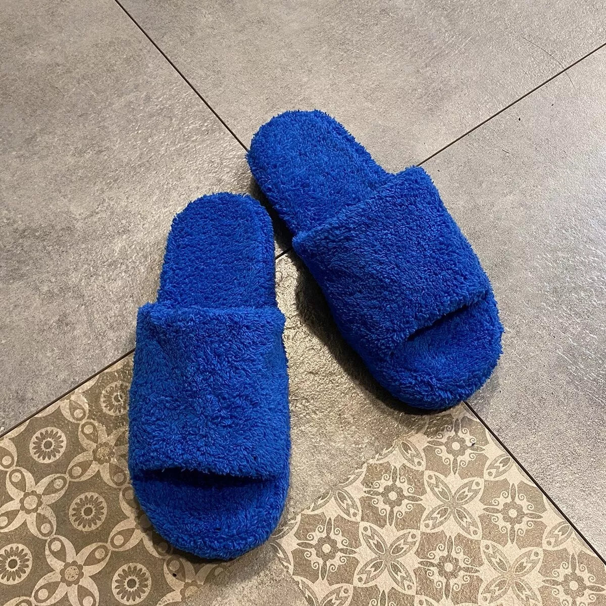 Open Toe Platform Slippers