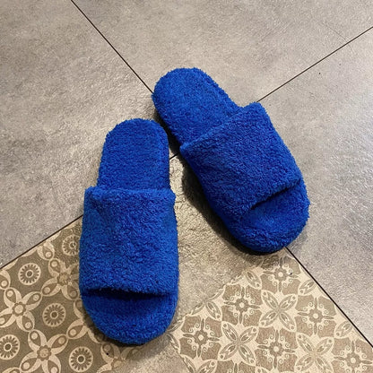 Open Toe Platform Slippers