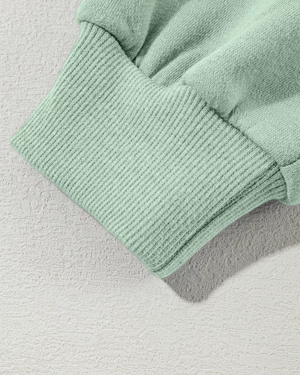 Drop Shoulder Zip Up Jacket and Drawstring Pants Active 2pcs Set