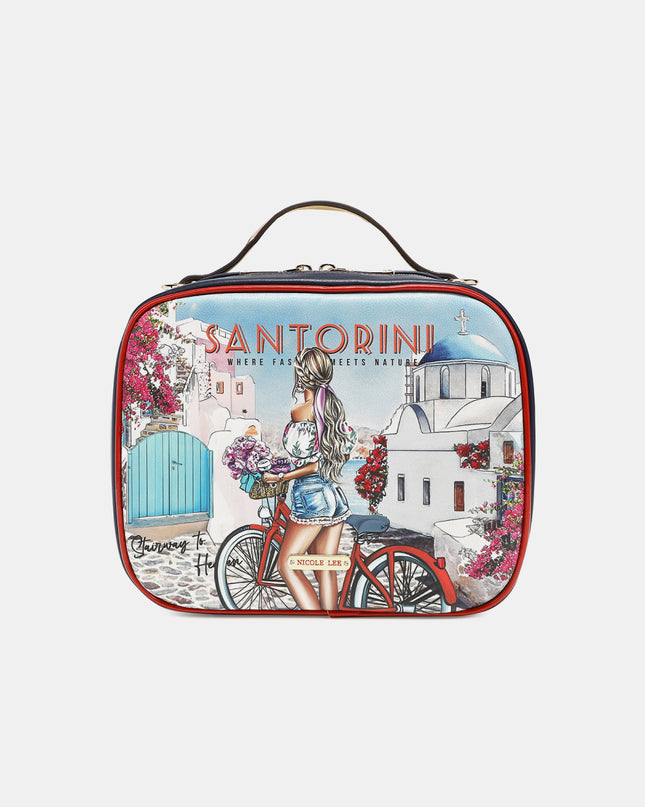 Nicole Lee USA Printed Handbag with Three Pouches Stairway To Heaven One Size