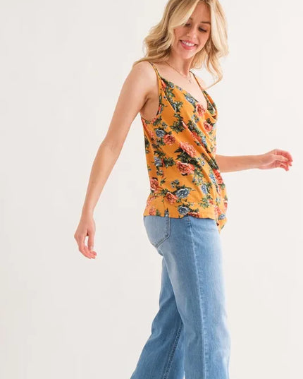 And The Why Floral Printed Casual Tank Top