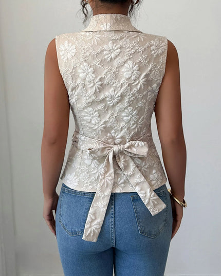 Tie Waist Wrap Tank Top