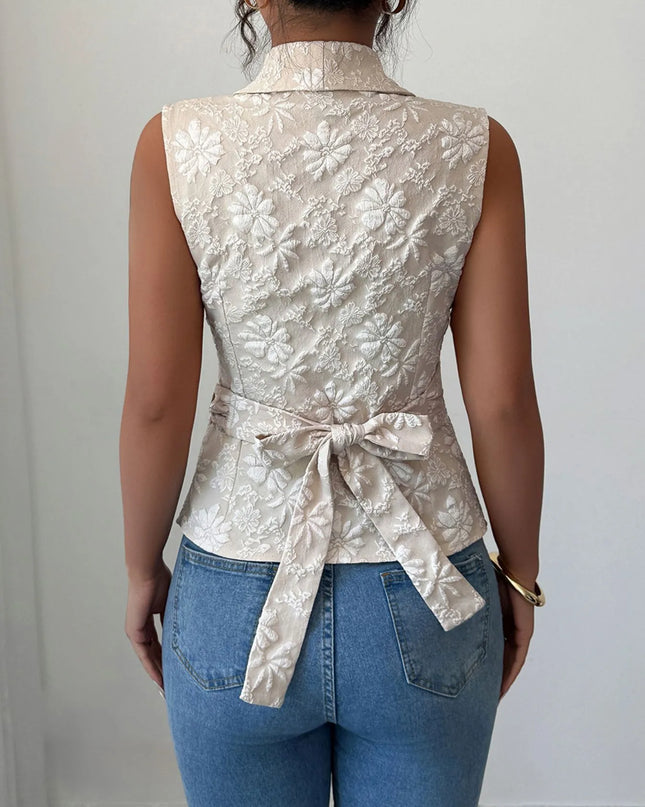 Tie Waist Wrap Tank Top