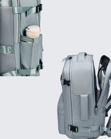 Oxford Cloth Side Pockets Backpack Bag with Handles