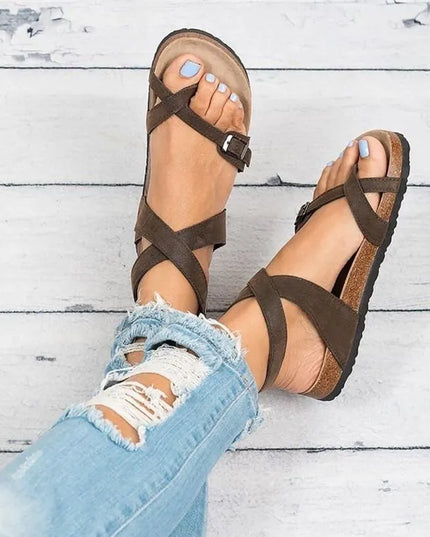 Toe Loop Flats Sandals