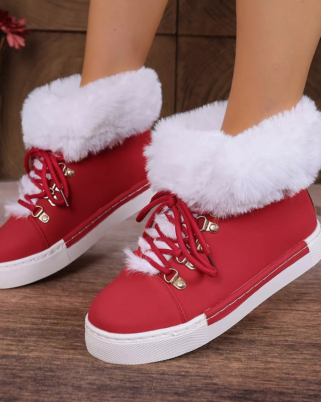 Round Toe Platform Boots