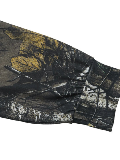 Asymmetrical Neck Printed Long Sleeve Top