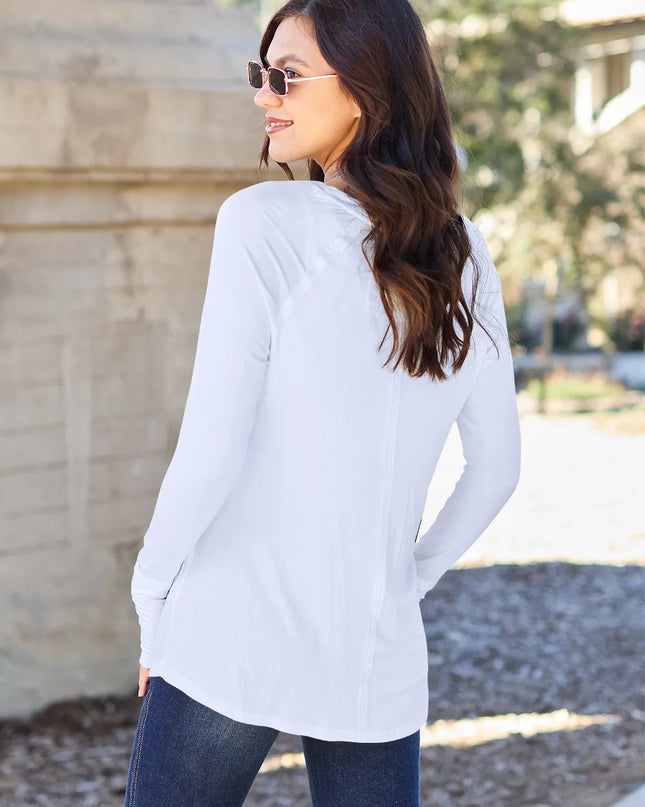 Basic Bae Full Size Round Neck Long Sleeve T-Shirt