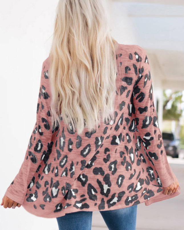 Printed Long Sleeve Cardigan