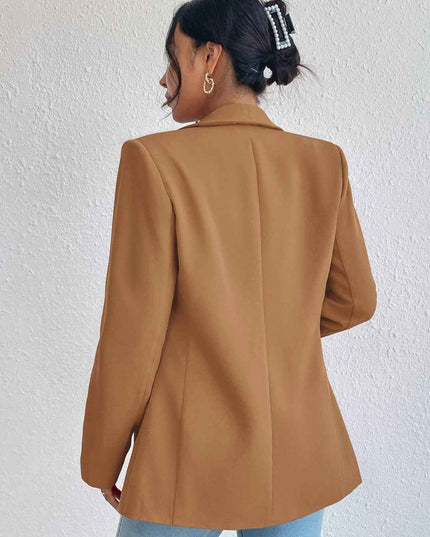 Shawl Collar Long Sleeve Blazer