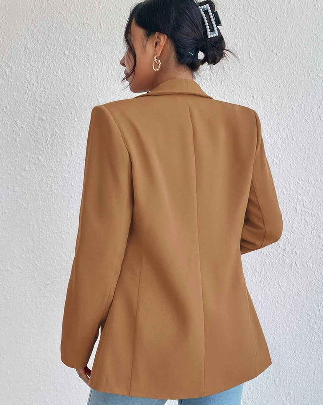 Shawl Collar Long Sleeve Blazer