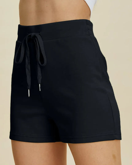 Basic Bae Full Size Air Scuba Drawstring High Waist Shorts