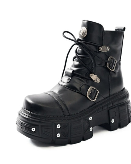 Lace Up Platform Boots