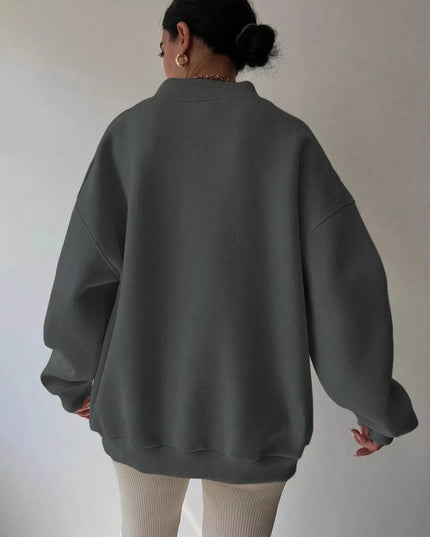 Dropped Shoulder Long Sleeve Oversized Sweatshirt