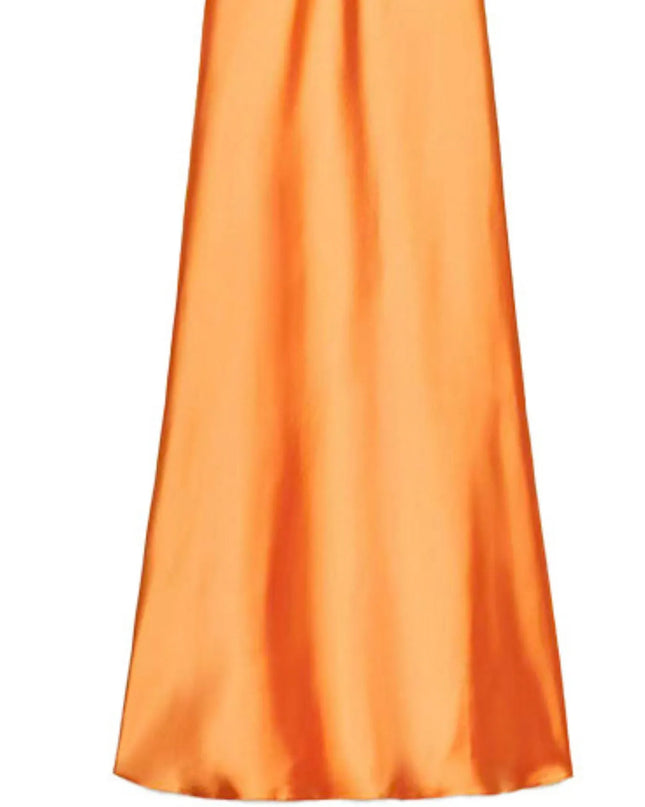 Satin V-Neck Cami Dress